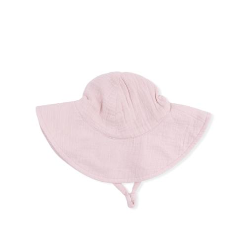 Solid Muslin Lotus - Wide Brim Sun Hat