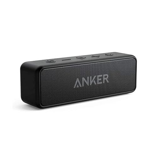 Anker soundcore 2 Portable Bluetooth Speaker, Stereo Sound, IPX7 | BassUp, 24H Playtime, Bluetooth 6, Wireless Speaker for Home, Outdoors, Travel