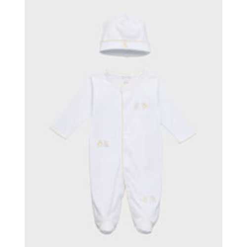 Kid's Baby's First Christmas Footie & Hat Set, Size Newborn-6M