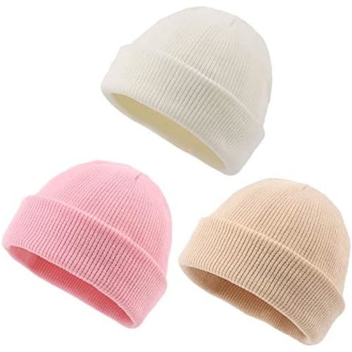 PEECABE Kids Knit Hat Winter Baby Beanie for Toddler Boys Girls Beanies Plain Warm Infant Snow Skull Cap for Boys Girls 0-5Y