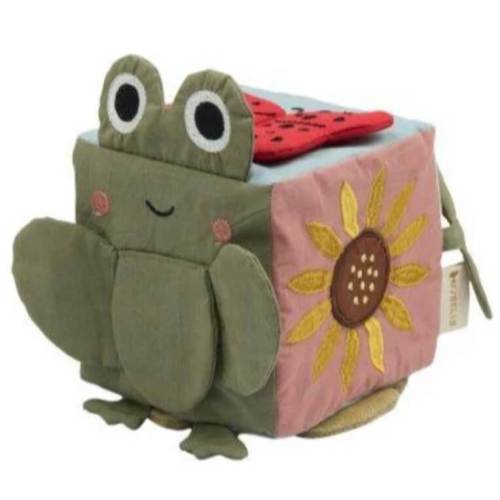 Fabelab | Fabric Activity Cube – A Day in the Garden | Bambino Eco Toys