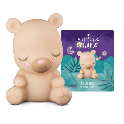 Tonies Sleepy Friends Sleepy Bear Night Light, Audio Play Figurine for Portable Speaker, Small, Multicolor, Plastic