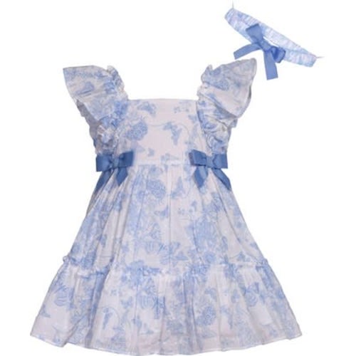 Toile Clipdot Dress & Headband Set