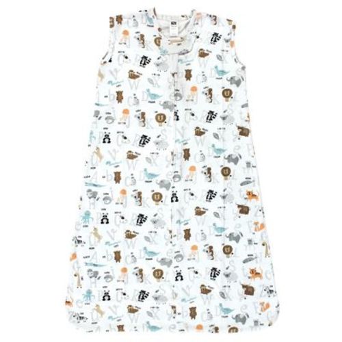 Hudson Baby Cotton Sleeveless Wearable Sleeping Bag, Sack, Blanket, Alphabet Animals