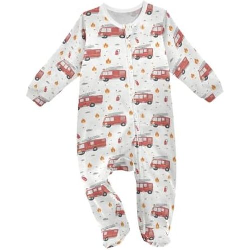 Dussdil Baby One-Piece Footies Newborn Rompers Pajamas Cotton Footed Pjs for Sleep Play Boys Girls