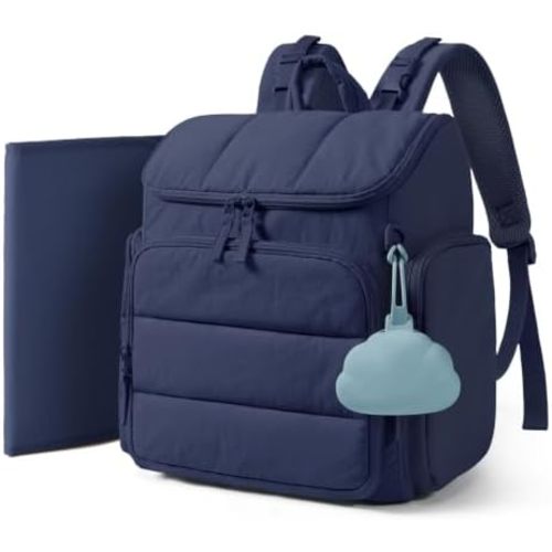 mommore Diaper Bag Backpack, Baby Bag, Diaper Backpack, Navy Blue