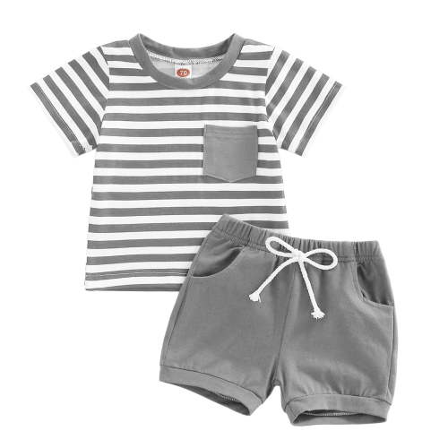 HCNTES Baby Boys Clothes Set Baby Boys Circus Print T Shirt Tops Shorts Outfits for Fun - filled Days,6-12 Months