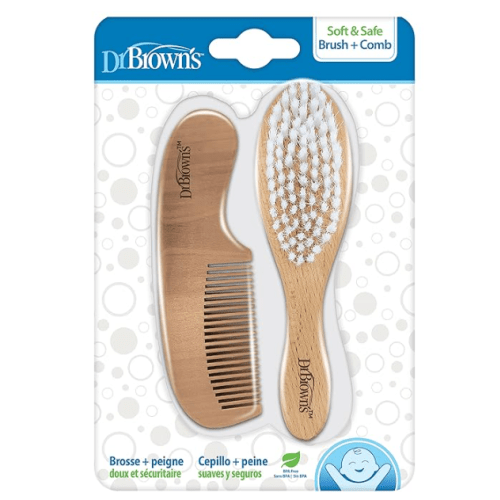 Dr. Brown's Soft and Safe Baby Brush + Comb