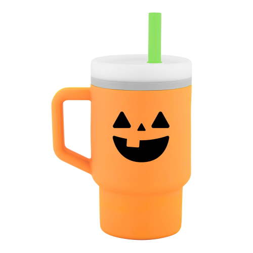 Infantino My 1st Tumbler – Adorable 9oz. Training Cup with Toddler-Friendly Straw and Handle, Pumpkin
