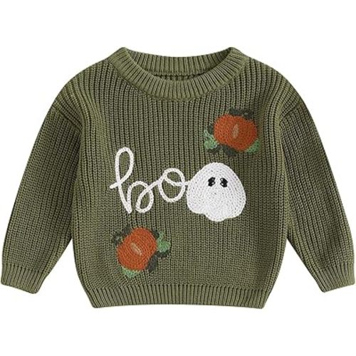 Toddler Baby Girl Boy Knit Football Sweater Long Sleeve Pumpkin Sweasthirt Fall Winter Clothes Football Outfit