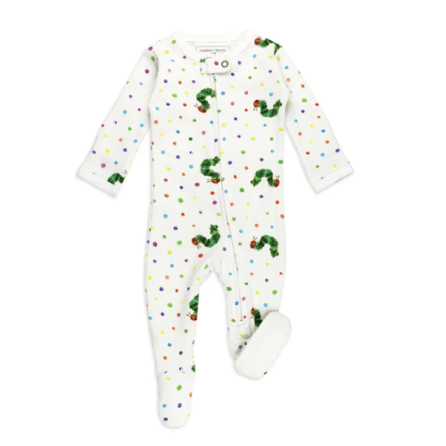 Organic 2-Way Zipper Footie in Caterpillar – L'ovedbaby