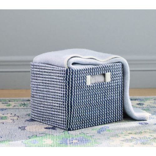 Cameron Woven Utility Bin - Navy