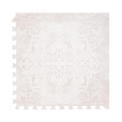 Toddlekind Haven Puzzle Playmat, 4x6 Non-Toxic Interlocking Foam Floor Mat | 4' X 6' Non-Toxic EVA Foam Tiles, Durable, Odorless, Wipe-Clean Playroom Floor Mat, Easy Assembly