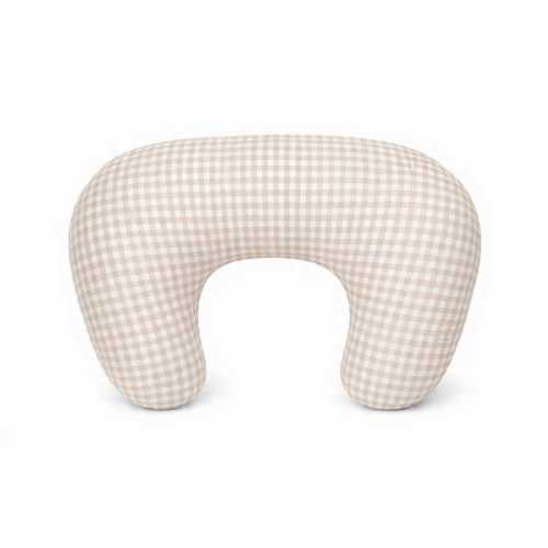 Beige Gingham Ruffle Nursing Pillow Cover Breastfeeding Pillow Cover for Baby Boys and Girls Baby Shower Gift Neutral Baby Pillow UShape