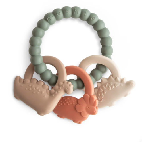 Dino Teething Ring by Mushie & Co – Pacifier Kids Boutique