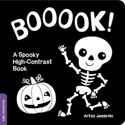 Booook! A Spooky High-Contrast Book: Stimulating Seasonal Sensory Play for Infant Development