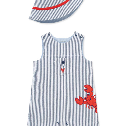 Lobster Woven Sunsuit & Hat