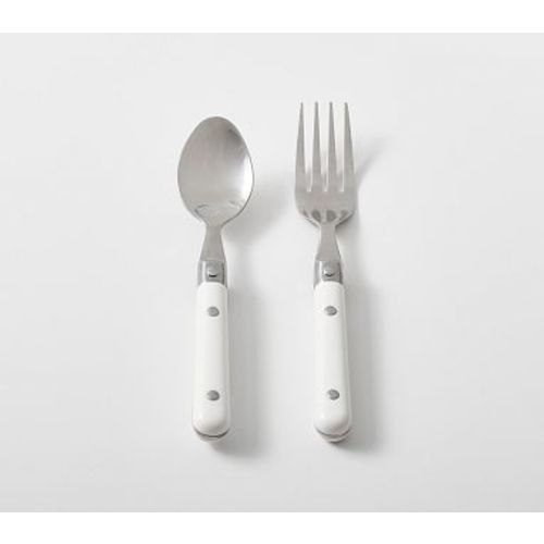 Riveted Utensils, White