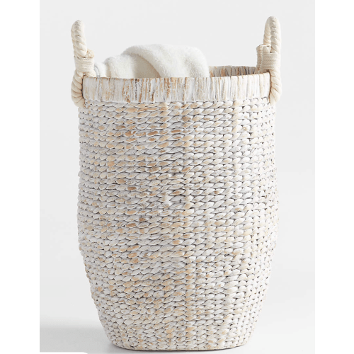 Homespun Wicker Tall Floor Kids Hamper by Leanne Ford