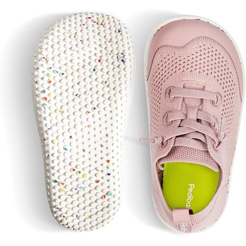 Toddler Barefoot Shoes - Wide Toe Box Zero Drop Flexible Lightweight Sneakers - Breathable Non-Slip Easy On/Off Skin-Friendly Minimalist for Indoor Outdoor Walking Running
