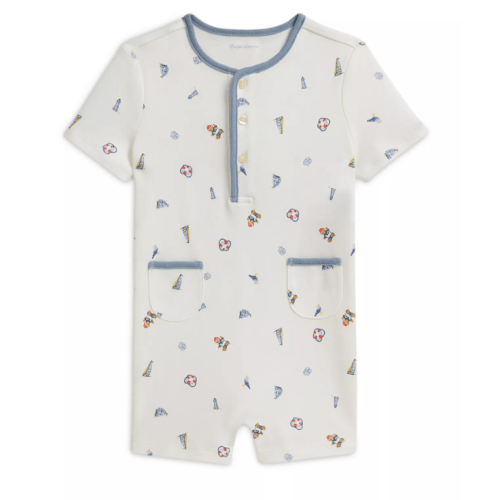 Polo Boys' Polo Bear Cotton Henley Shortall - Baby