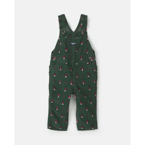 Oshkosh B’gosh Baby Nutcracker Corduroy Overalls in Green