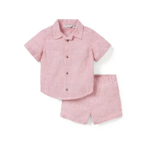 Baby Cherry Stripe The Cabana Matching Baby Set by Janie and Jack