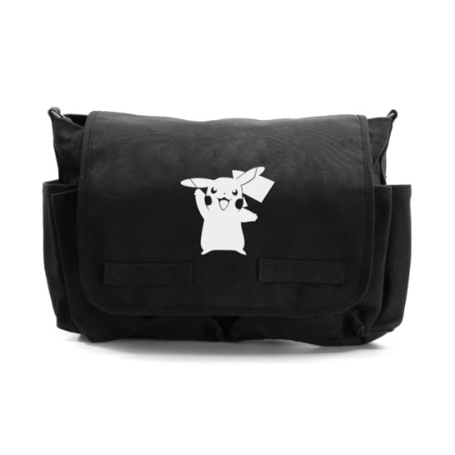 Pokemon Pikachu Heavyweight Canvas Messenger/Diaper Shoulder Bag – Crazy Baby Clothing