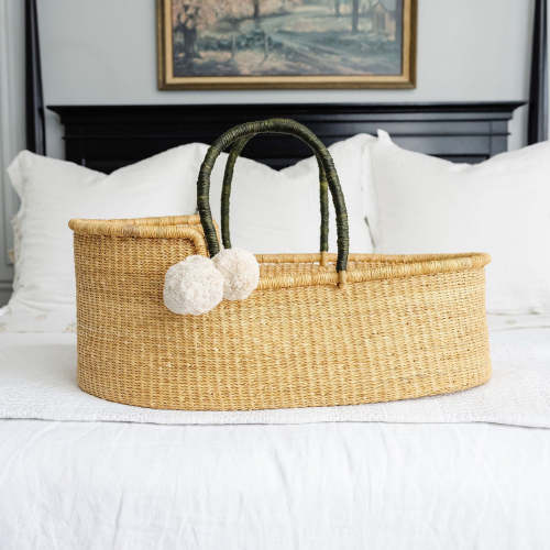 Moss Green Vegan HandleMoses Basket