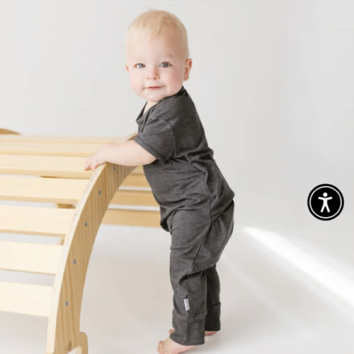 Pepper Ribbed Short Long Romper