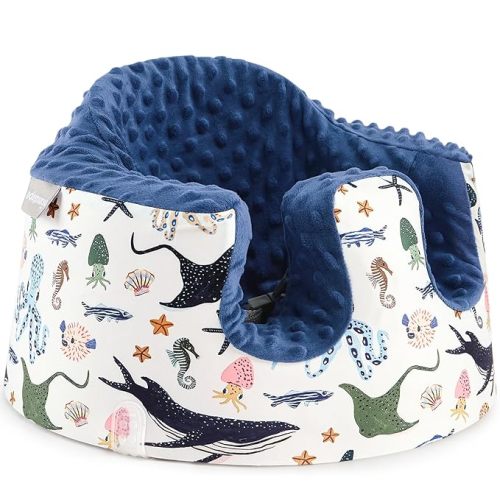 Seat Cover Compatible with Bumbo and Nuby Seat, Booster Seats Accessories, Soft Breathable Cover for Baby Girl Boy, Cover Only