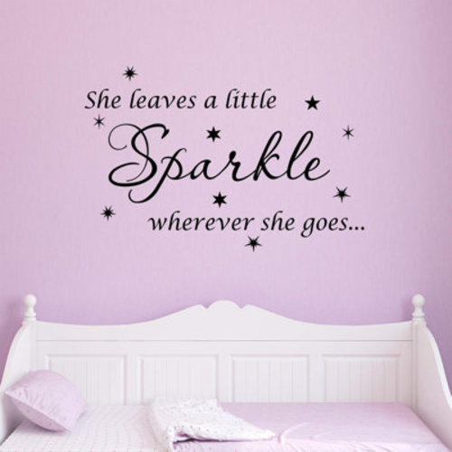 Harriet Bee Ashwin She Leaves a Little Sparkle Wherever She Goes Wall Decal & Reviews | Wayfair