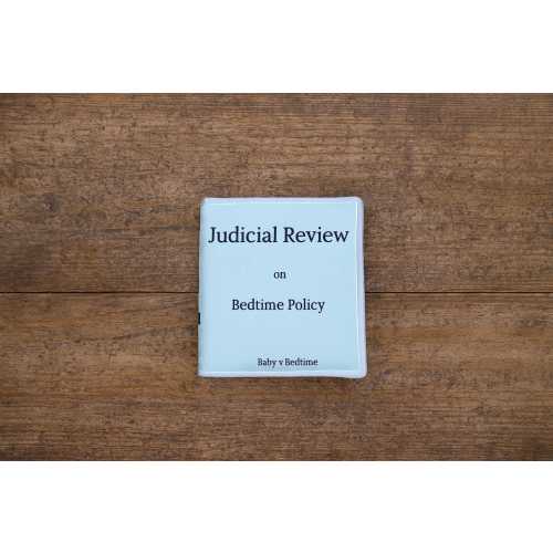 Lawyer Baby Gift - Funny Handmade 'Judicial Review' Soft Book for Babies