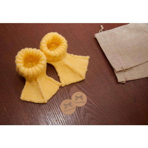 Knitted Duck Feet Baby Booties: Wool Acrylic Blend, Funny Costume Sleepers
