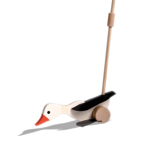 Push Along Wooden Goose