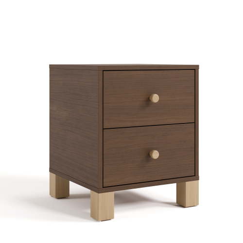 Storkcraft California Childrens Nightstand, Hazelnut with Driftwood
