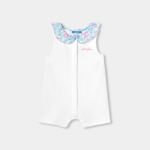 Baby girl interlock cotton romper