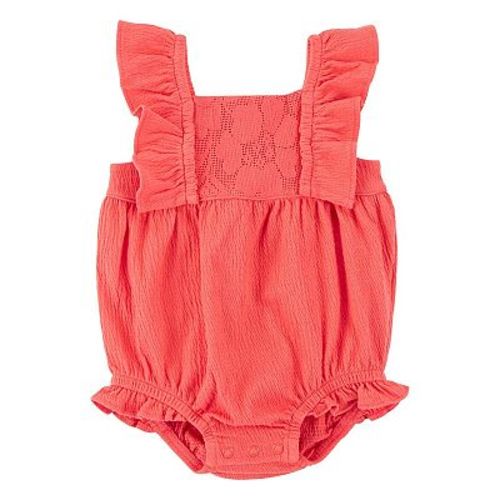 Baby Girl Carter's Lace Crinkle Jersey Bubble Romper
