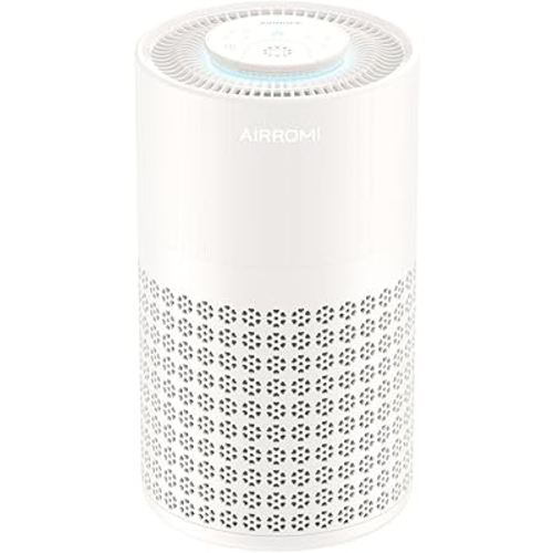 AIRROMI Air Purifier for Bedroom with A2001 Creamy Beige