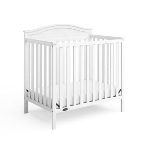 Graco Stella 4-in-1 Convertible Mini Crib with Mattress White