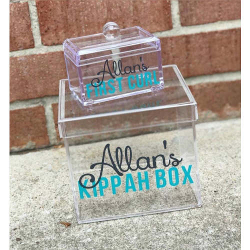 "Kippa" Lucite Box