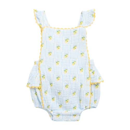 Lovely Lemons Ruffle Detail Romper