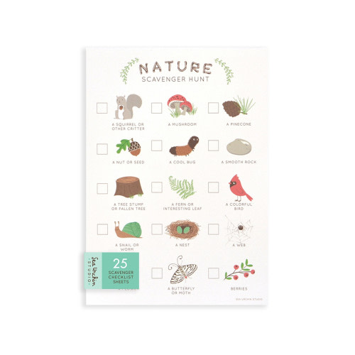 Nature Scavenger Hunt Cards - Set of 25