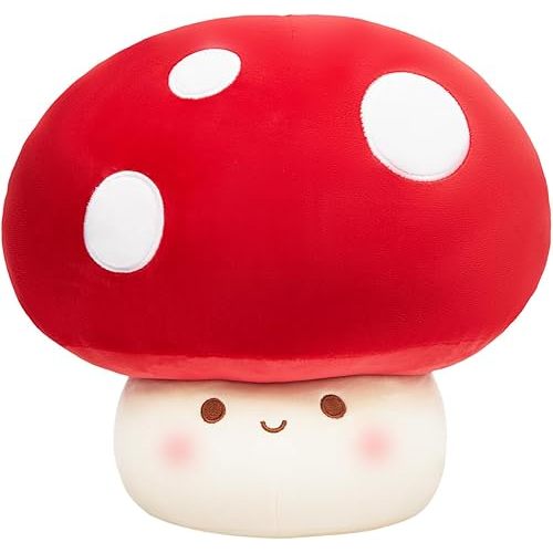 9/12/23.6-Inch Mushroom Pillow Plush- Cute Mushroom Stuffed Animal Plush Toy Decorative Throw Pillows for Home Car Halloween Birthday Gift for Kids Adults
