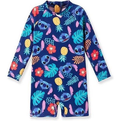 Disney Stitch Infant Hawaii Summer Holiday One Piece Rash Guards Stitch Blue 6-9M