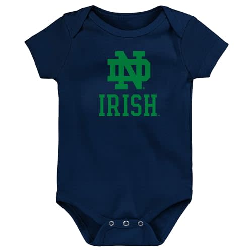 Outerstuff NCAA Officially Licensed Newborn & Infants 0-24 Months Primary Logo Creeper Bodysuit Romper
