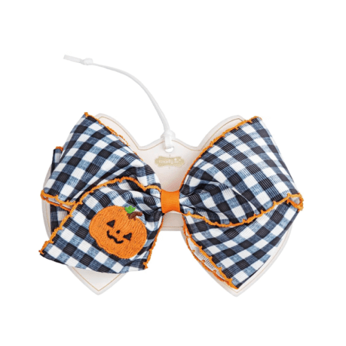 Mud Pie Kids Pumpkin Embroidered Bows