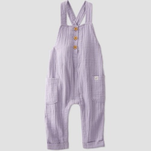 Little Planet By Carter's Baby Rain Gauze Overalls - Lilac Purple