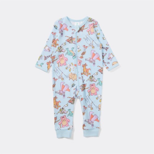 Toy Story Baby Print Coverall - Light Blue - Size 0000