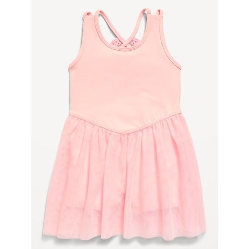Sleeveless Heart-Back Tutu Dress for Toddler Girls